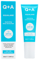 Q+A Squalane Hydrating SPF50 saules aizsarglīdzeklis, 50 ml