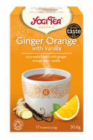 YOGI TEA Ingvera, apelsīnu un vaniļas tēja maisiņos, 17 gab.