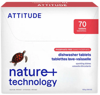 ATTITUDE Nature + Technology tabletes trauku mazgājamai mašīnai, 70 gab.