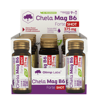OLIMP LABS Chela - Mag B6 Forte Shot (25 ml) Cherry ampulas, 9 gab.