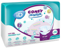 ID Comfy Junior XS Slip 40-70 cm autiņbiksītes, 14 gab.