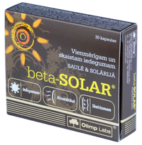 OLIMP LABS Beta-Solar kapsulas, 30 gab.