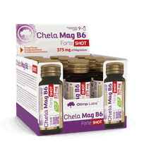 OLIMP LABS Chela - Mag B6 Forte Shot (25 ml) Orange ampulas, 9 gab.