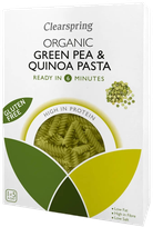 CLEARSPRING Organic Gluten Free Green Pea & Quinoa makaroni, 250 g