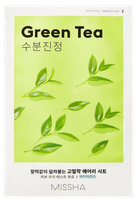 MISSHA Airy Fit Green Tea sejas maska, 19 g