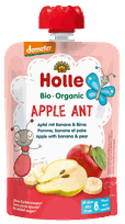 HOLLE Ābolu, banānu un bumbieru biezenis, 100 g