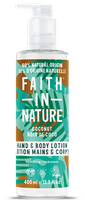 FAITH IN NATURE Coconut Hand & Body losjons, 400 ml