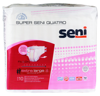 SENI Super Quatro XL autiņbiksītes, 10 gab.