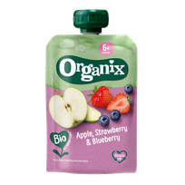 ORGANIX Ar Āboliem, Zemenēm Un Mellenēm, 6M biezenis, 100 g