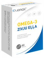 JONAX Omega-3 zivju eļļa kapsulas, 60 gab.
