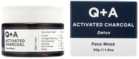 Q+A Activated Charcoal Detox sejas maska, 50 g