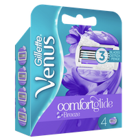 GILLETTE Venus Comfortglide Breeze skuvekļu maināmās kasetnes, 4 gab.