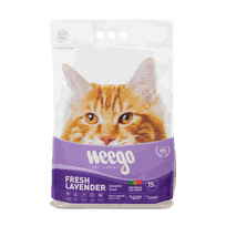 WEEGO Fresh Lavender cementējošās smiltis kaķiem, 15 L
