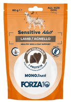 FORZA10 Monosnack Sensitive Adult Jērs, Suņiem gardumi, 80 g