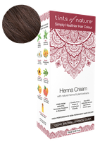 TINTS OF NATURE Henna Cream Light Brown matu krāsa, 70 ml