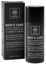 APIVITA Mens Care Anti-Wrinkle, Anti-Fatigue, Face & Eye krēms, 50 ml