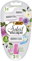BIC Soleil Escape Rose & Magnolia vienreizlietojamie skuvekļi, 2 gab.