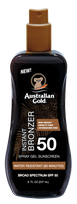 AUSTRALIAN GOLD Gold SPF50 Spray Gel Bronzer saules aizsargsprejs, 237 ml