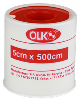 OLKO  5 x 500 cm leikoplasts rullī, 1 gab.