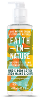 FAITH IN NATURE Grapefruit & Orange Hand & Body losjons, 400 ml