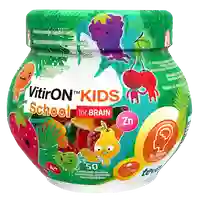 VITIRON Kids School for BRAIN pastilas, 50 gab.