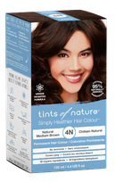 TINTS OF NATURE T4N Natural Medium Brown matu krāsa, 130 ml