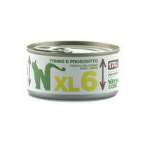 NATURAL CODE XL6 Tuncis Un Šķiņķis mitrā barība, 170 g