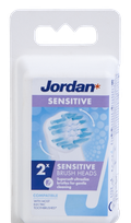 JORDAN Sensitive elektriskās zobu birstes uzgaļi, 2 gab.