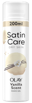 GILLETTE Satin Care Dry Skin Olay Vanilla Cashmere skūšanas želeja, 200 ml