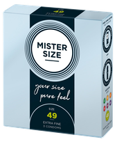 MISTER SIZE 49/165 mm prezervatīvi, 3 gab.
