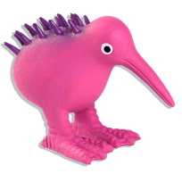 KIWI WALKER WHISTLE, S izmēra, rozā, Lateksa rotaļlieta, 1 gab.