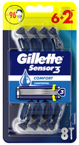 GILLETTE Blue 3 vienreizlietojamie skuvekļi, 8 gab.
