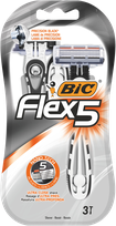 BIC Flex 5 vienreizlietojamie skuvekļi, 3 gab.