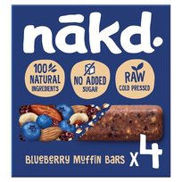 NAKD Blueberry Muffin 35g batoniņš, 4 gab.