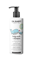 OH, BABY! Organic Care Body wash+Shampoo šampūns un mazgāšanās līdzeklis, 250 ml