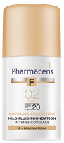 PHARMACERIS F Intense-Coverage 02 Sand SPF 20 tonālais krēms, 30 ml