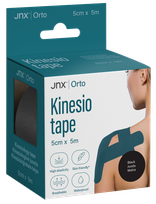 JONAX Orto 5 cm x 5 m (melns) kinezioloģiskais teips, 1 gab.