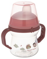 CANPOL BABIES FirstCup Bonjour Paris Pink krūzīte ar rokturiem, 150 ml