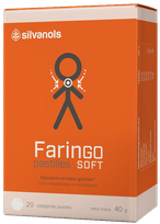 FARINGO SOFT pastilas, 20 gab.
