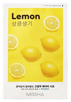 MISSHA Airy Fit Lemon sejas maska, 19 g