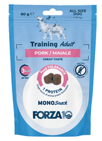FORZA10 Monosnack Training Adult Cūka, Suņiem gardumi, 80 g
