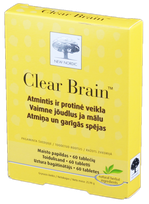 NEW NORDIC Clear Brain tabletes, 60 gab.