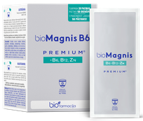 BIOFARMACIJA Biomagnis B6 premium +B6, B12, cinks pulveris, 28 gab.