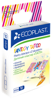 ECOPLAST Fantasy Tattoo plāksteris, 10 gab.