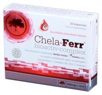 OLIMP LABS Chela - Ferr Bioactiv Complex kapsulas, 30 gab.
