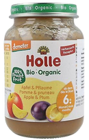HOLLE Ābolu un plūmju biezenis, 190 g