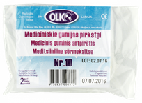 OLKO  Medical medicīniskie gumijas pirkstiņi, 10 gab.