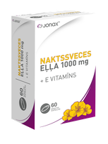 JONAX naktssveces eļļa 1000 mg + E vitamīns kapsulas, 60 gab.