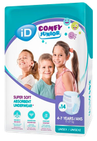 ID Comfy Junior Pants (4-7 gadi) biksītes, 14 gab.