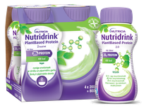 NUTRICIA Nutridrink PlantBased (ar zirnīšu un piparmētru garšu) 200 ml, 4 gab.
